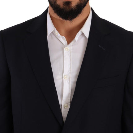 Domenico Tagliente Blue Polyester Single Breasted Formal Suit