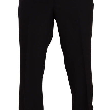Domenico Tagliente Black Polyester Single Breasted Formal Suit