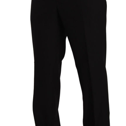 Domenico Tagliente Black Polyester Single Breasted Formal Suit