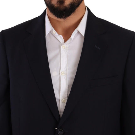 Domenico Tagliente Blue Polyester Single Breasted Formal Suit