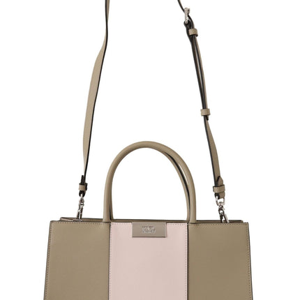 Karl Lagerfeld Sage Green Polyurethane Tote Shoulder Bag