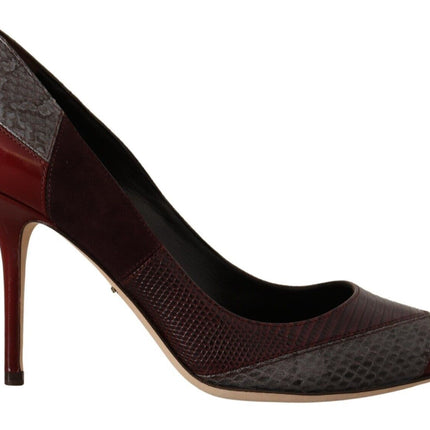 Dolce & Gabbana Multicolor Exotic Leather Heels Pumps Shoes