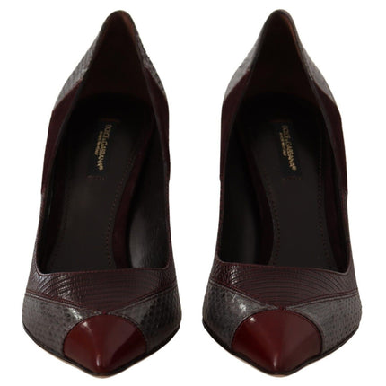 Dolce & Gabbana Multicolor Exotic Leather Heels Pumps Shoes