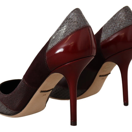 Dolce & Gabbana Multicolor Exotic Leather Heels Pumps Shoes