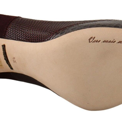 Dolce & Gabbana Multicolor Exotic Leather Heels Pumps Shoes