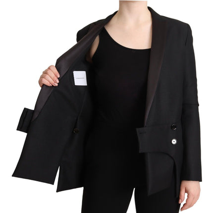 Costume National Black Long Sleeves Double Breasted Jacket