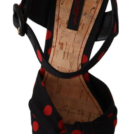 Dolce & Gabbana Multicolor Platform Wedges Sandals Charmeuse Shoes