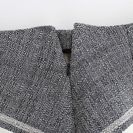 Sachin & Babi Gray Black Liza Leather Straight Pencil