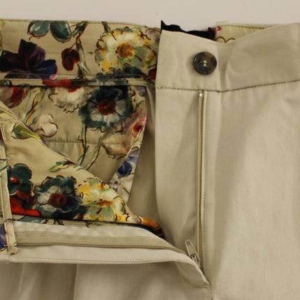 Dolce & Gabbana Beige Cotton Chinos Pants