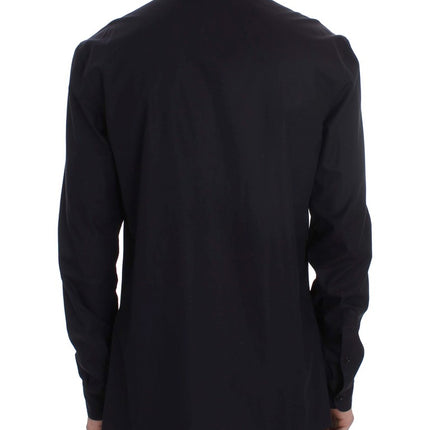 Dolce & Gabbana Purple Striped Cotton Pajama Lounge Shirt