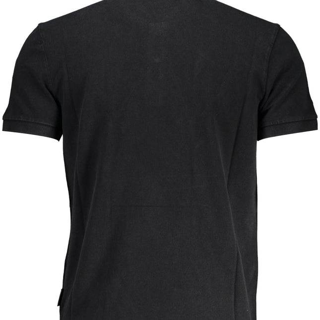 Napapijri Black Cotton Polo Shirt