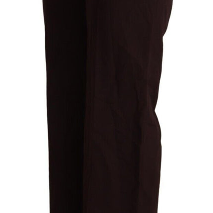 Patrizia Pepe Black High Waist Straight Formal Pants
