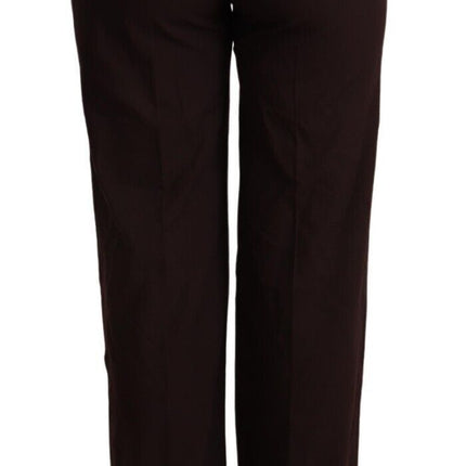 Patrizia Pepe Black High Waist Straight Formal Pants