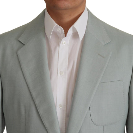 Dolce & Gabbana Light Green Cashmere Silk Blazer