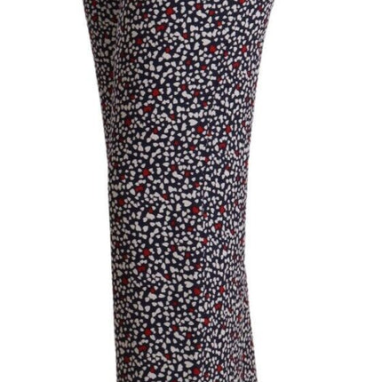 Michael Kors Black High Waist Printed Straight Pants