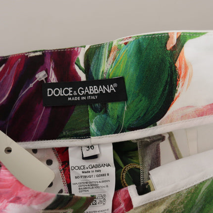 Dolce & Gabbana Multicolor High Waist Hot Pants Shorts
