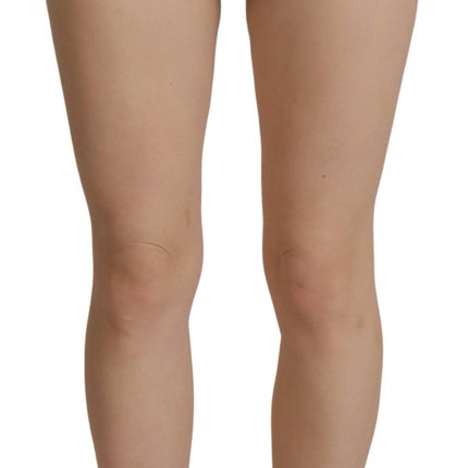 Dolce & Gabbana Blue Denim Stretch Crystal Hot Pants Shorts