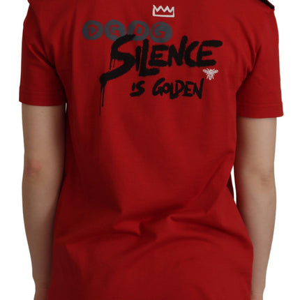 Dolce & Gabbana Red Amor Vincit Omnia Crewneck T-shirt