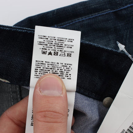 Acht Blue Wash Cotton Denim Slim Fit Jeans