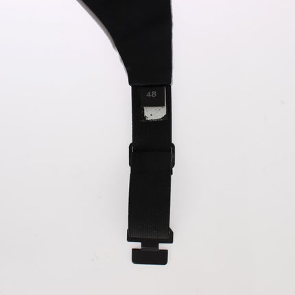 Dolce & Gabbana Gray Waist Belt Silk Cummerbund