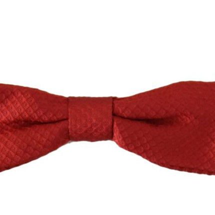 Dolce & Gabbana Red 100% Silk Adjustable Neck Papillon Tie