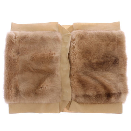 Dolce & Gabbana Beige MINK Fur Scarf Foulard Neck Wrap