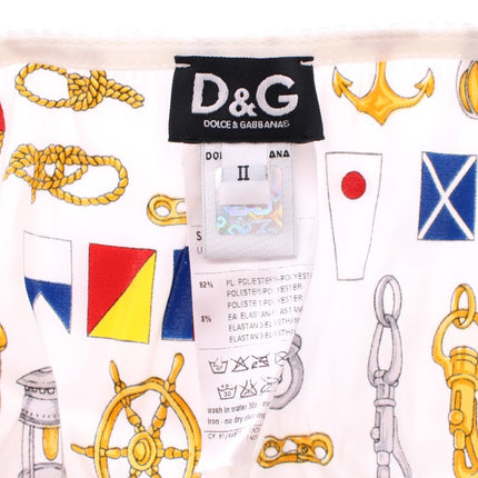 Dolce & Gabbana White Sailor Bra Panty Stretch Underwear
