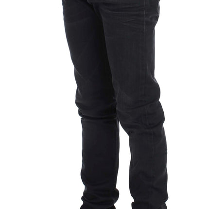 Acht Gray Cotton Stretch Slim Fit Jeans