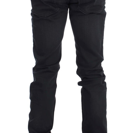 Acht Gray Cotton Stretch Slim Fit Jeans