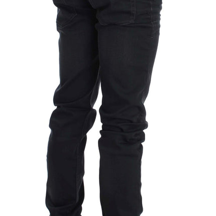Acht Gray Cotton Stretch Slim Fit Jeans