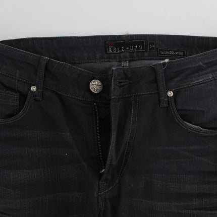 Acht Gray Cotton Stretch Slim Fit Jeans
