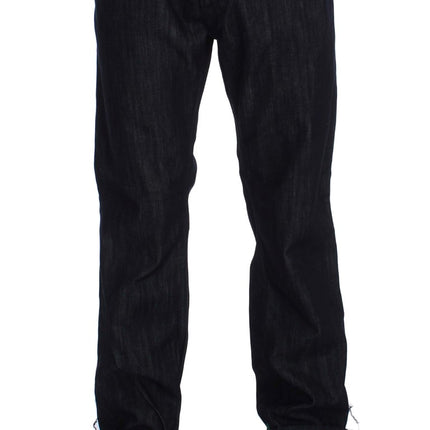 Acht Blue Cotton Regular Straight Fit Jeans