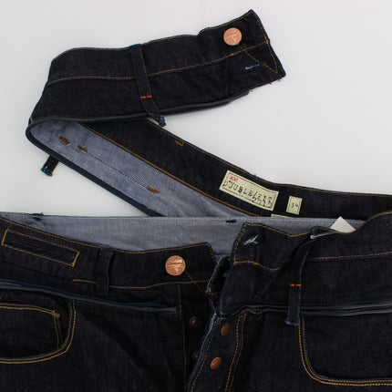 Acht Blue Cotton Regular Straight Fit Jeans