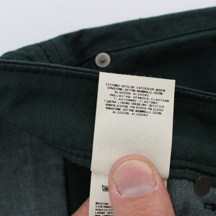Ermanno Scervino Green Cotton Denim Stretch Straight Fit Jeans