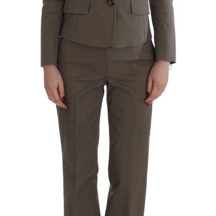 BENCIVENGA Beige Wool Cotton Suit