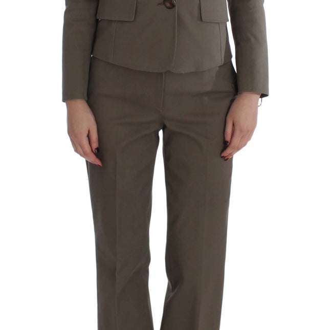 BENCIVENGA Beige Wool Cotton Suit