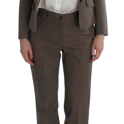 BENCIVENGA Beige Wool Cotton Suit