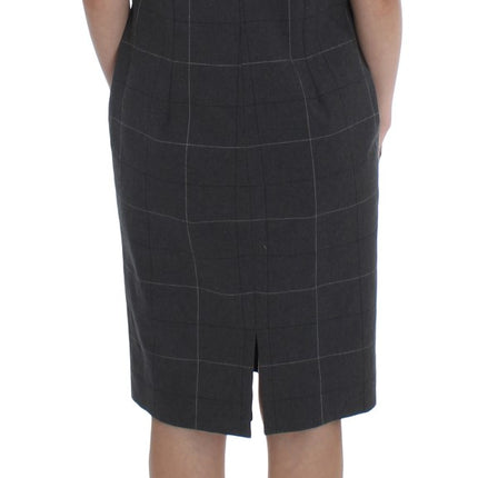 BENCIVENGA Gray Stretch Sheath Dress Suit Set
