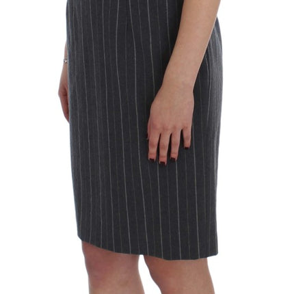 BENCIVENGA Gray Stretch Suit Sheath Dress & Blazer Set