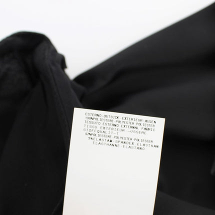 Exte Black Neck Wrap Top Blouse
