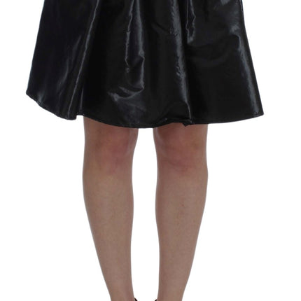 Exte Black Blue Two Piece Suit Skirt & Blazer
