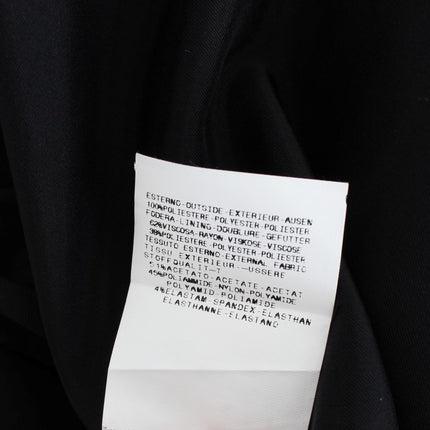 Exte Black Blue Two Piece Suit Skirt & Blazer