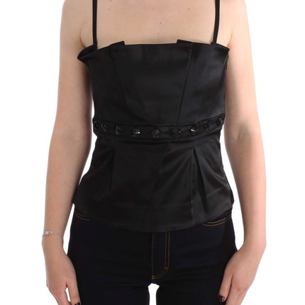 Exte Black Tank Party Evening Top Blouse