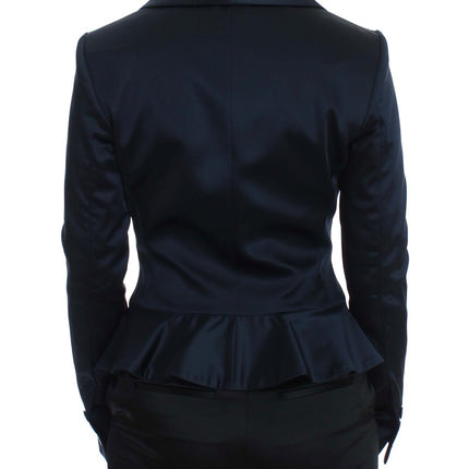 Exte Blue Three Button Single Breasted Blazer Jacket