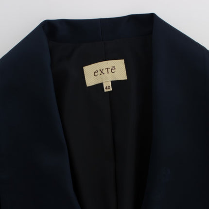 Exte Blue Three Button Single Breasted Blazer Jacket