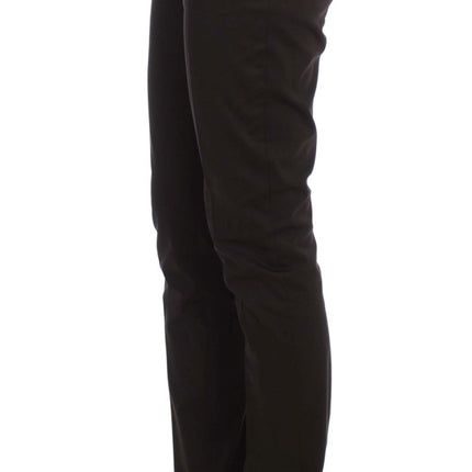Exte Brown Stretch Two Button Suit