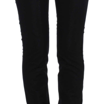Exte Black One Button Three Piece Suit