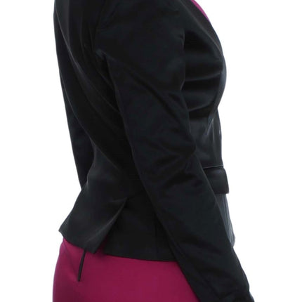 Exte Black Pink Stretch Blazer Jacket