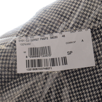 Dolce & Gabbana Gray Checkered Single Breasted Jacket Blazer