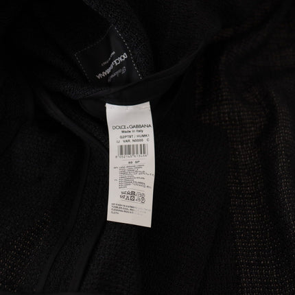 Dolce & Gabbana Black Single Breasted Coat Men Blazer